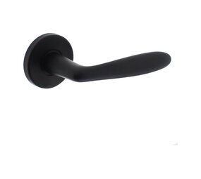 Intersteel Deurkruk Phobos op rozet verdekt ø49x7mm zwart