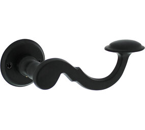 Intersteel Deurkruk Posthoorn met rozet ø50x5mm zwart