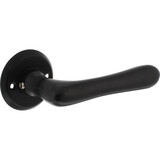 Intersteel Deurkruk Trento met rozet ø50x5mm zwart