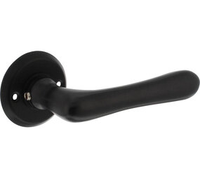 Intersteel Deurkruk Trento met rozet ø50x5mm zwart