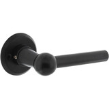 Intersteel Deurkruk L/L bol met rozet ø50x5mm zwart