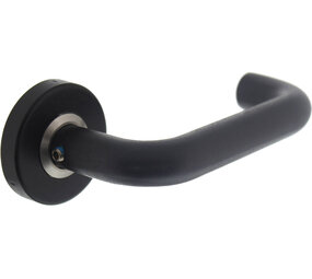 Intersteel Deurkruk Bern op rozet verdekt ø53x10mm structuur zwart