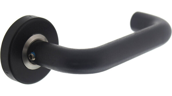Intersteel Deurkruk Bern op rozet verdekt ø53x10mm structuur zwart