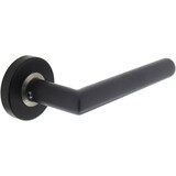 Intersteel Deurkruk Jura op rozet verdekt ø53x10mm structuur zwart