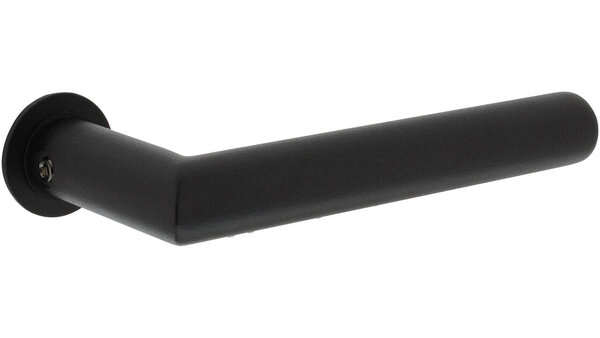 Intersteel Deurkruk Jura met rozet zelfklevend ø30x3mm structuur zwart