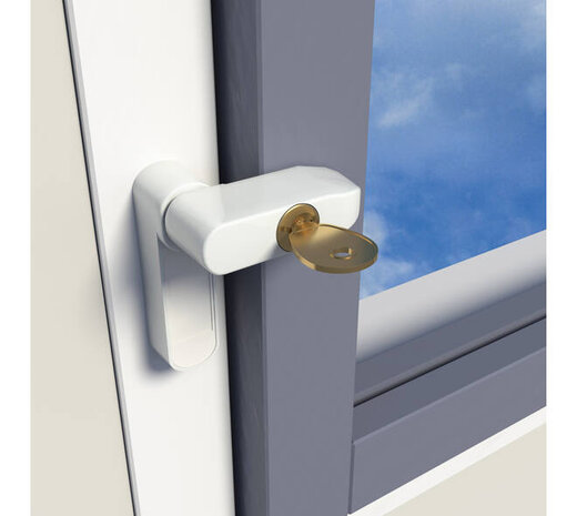 Secu SecuMax Raamgrendel afsluitbaar wit