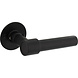 Intersteel Deurkruk L/L recht met rozet Ø51x2mm structuur zwart Intersteel Deurkruk L/L recht met rozet Ø51x2mm structuur zwart