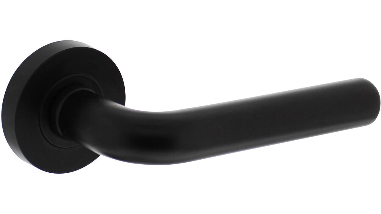 Intersteel Deurkruk Agatha op rozet verdekt ø52x10mm met nokken zwart