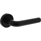 Intersteel Deurkruk Agatha op rozet verdekt ø52x10mm met nokken zwart