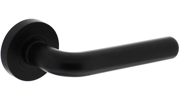 Intersteel Deurkruk Agatha op rozet verdekt ø52x10mm met nokken zwart