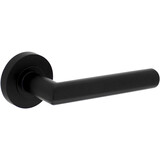 Intersteel Deurkruk Bastian op rozet verdekt ø52x10mm met nokken zwart