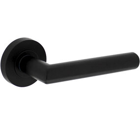 Intersteel Deurkruk Bastian op rozet verdekt ø52x10mm met nokken zwart