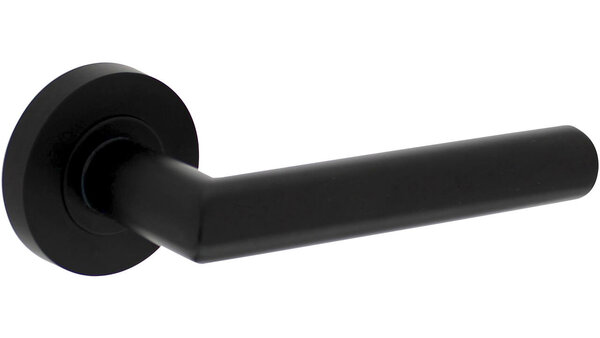 Intersteel Deurkruk Bastian op rozet verdekt ø52x10mm met nokken zwart