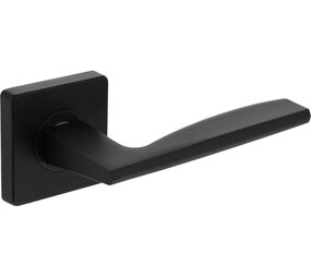 Intersteel Deurkruk Apollo op rozet verdekt 55x55x10mm met nokken zwart