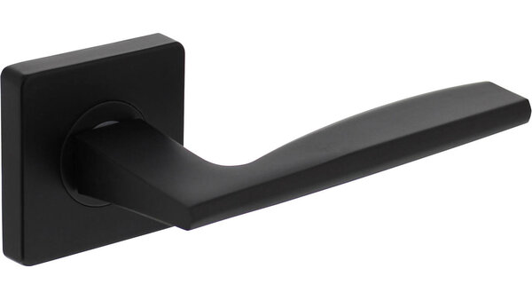 Intersteel Deurkruk Apollo op rozet verdekt 55x55x10mm met nokken zwart