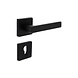 Intersteel Deurkruk Hera op rozet verdekt 55x55x10mm met nokken zwart Intersteel Deurkruk Hera op rozet verdekt 55x55x10mm met nokken zwart