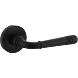 Intersteel Deurkruk Helena op rozet verdekt met rillen ø55x10mm met nokken zwart