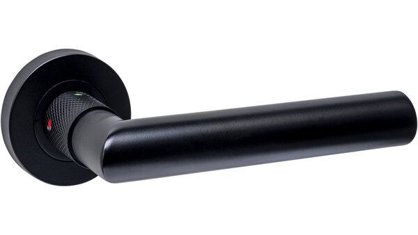 Intersteel Deurkruk Prolock Sicura ø22mm met blokkeer mechanisme op rozet verdekt ø53x10mm met nokken zwart Intersteel Deurkruk Prolock Sicura ø22mm met blokkeer mechanisme op rozet verdekt ø53x10mm met nokken zwart