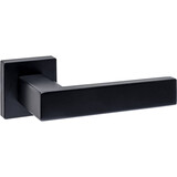 Intersteel Deurkruk Cunera zonder blokkeer mechanisme op rozet verdekt 52x52x10mm met nokken zwart