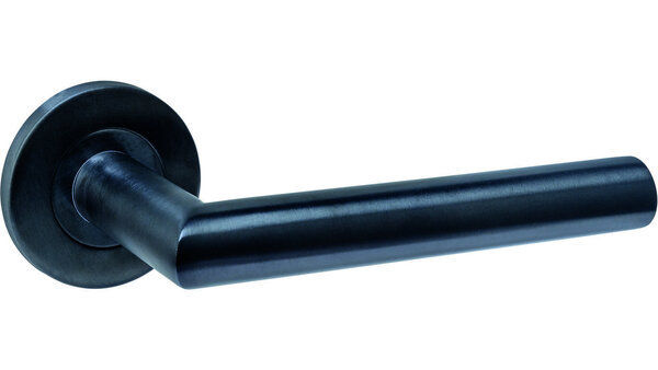 Intersteel Deurkruk Q 01 op rozet verdekt ø52x6mm PVD zwart Intersteel Deurkruk Q 01 op rozet verdekt ø52x6mm PVD zwart