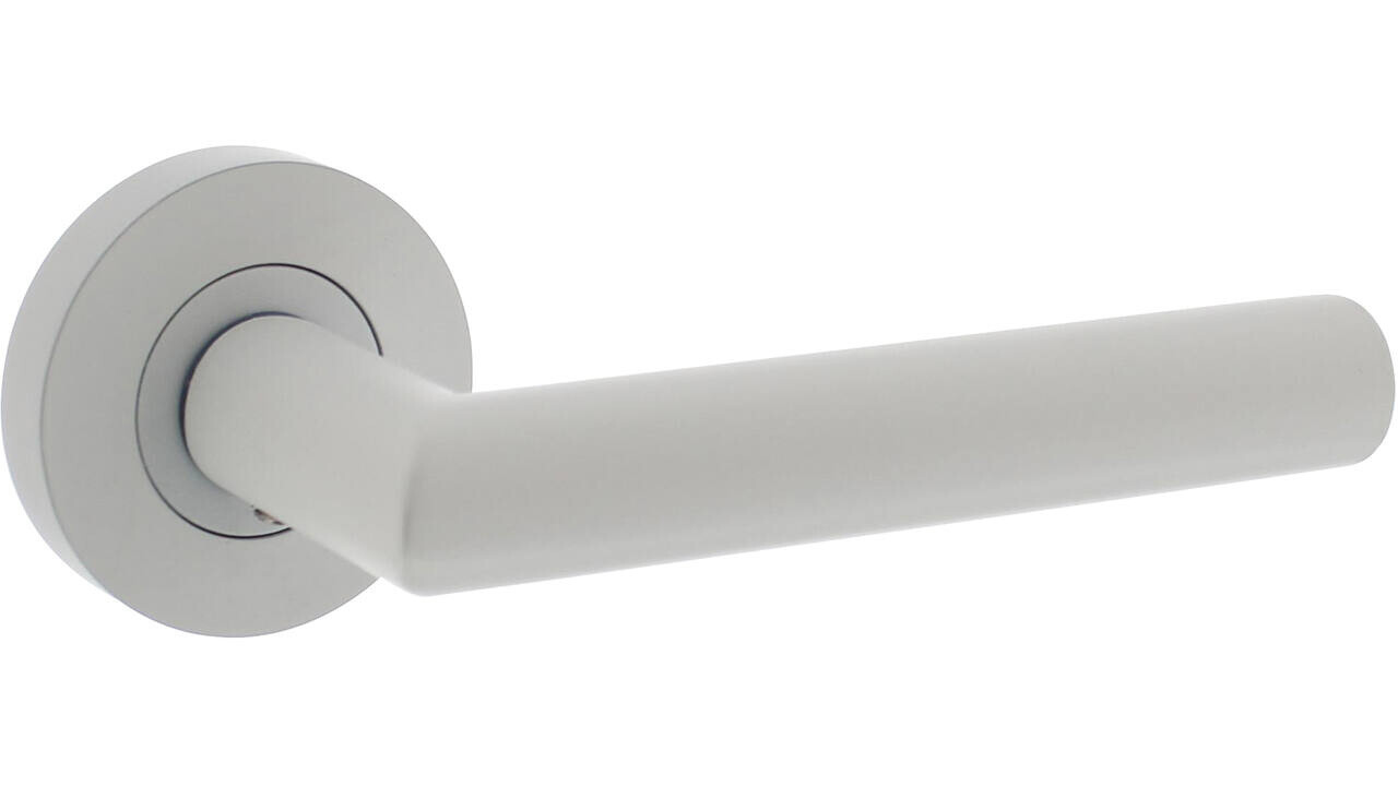 Intersteel Deurkruk Bastian op rozet verdekt ø52x10mm met nokken wit