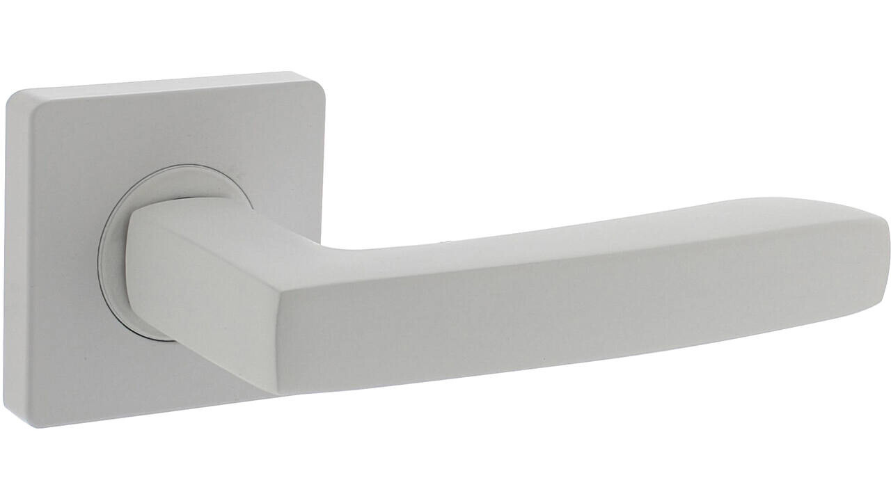 Intersteel Deurkruk Minos op rozet verdekt 55x55x10mm met nokken wit