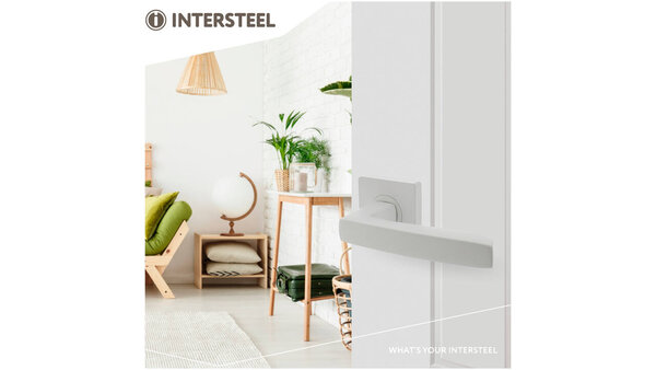 Intersteel Deurkruk Minos op rozet verdekt 55x55x10mm met nokken wit