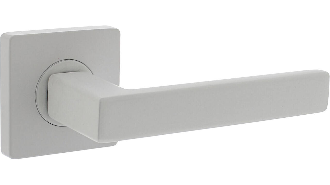 Intersteel Deurkruk Hera op rozet verdekt 55x55x10mm met nokken wit