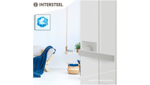 Intersteel Deurkruk Hera op rozet verdekt 55x55x10mm met nokken wit