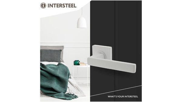 Intersteel Deurkruk Hera op rozet verdekt 55x55x10mm met nokken wit