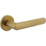 Intersteel Deurkruk Sora met rozet verdekt ø51x5mm met nokken PVD messing mat