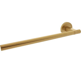 Intersteel Deurkruk Shiraat by Grand & Johnson op rozet éénzijdig verdekt ø55x8mm PVD messing mat