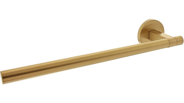 Intersteel Deurkruk Shiraat by Grand & Johnson op rozet éénzijdig verdekt ø55x8mm PVD messing mat