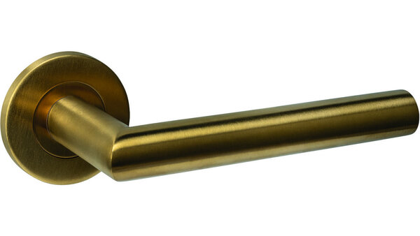 Intersteel Deurkruk Q 01 op rozet verdekt ø52x6mm PVD messing mat Intersteel Deurkruk Q 01 op rozet verdekt ø52x6mm PVD messing mat