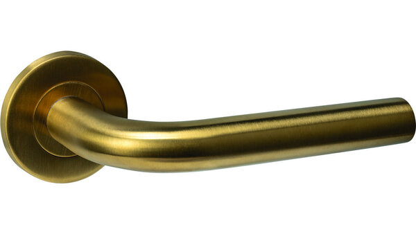 Intersteel Deurkruk Q 02 op rozet verdekt ø52x6mm PVD messing mat