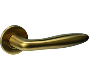 Intersteel Deurkruk Q 03 op rozet verdekt ø52x6mm PVD messing mat Intersteel Deurkruk Q 03 op rozet verdekt ø52x6mm PVD messing mat