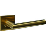 Intersteel Deurkruk Q 04 op rozet verdekt 53x53x6mm PVD messing mat