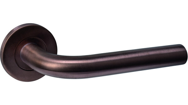 Intersteel Deurkruk Q 02 op rozet verdekt ø52x6mm PVD brons