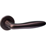 Intersteel Deurkruk Q 03 op rozet verdekt ø52x6mm PVD brons