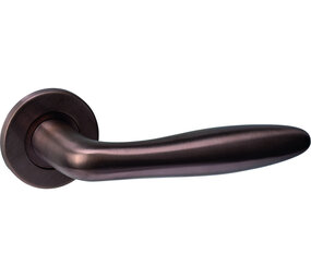 Intersteel Deurkruk Q 03 op rozet verdekt ø52x6mm PVD brons