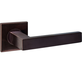 Intersteel Deurkruk Q 05 op rozet verdekt 53x53x6mm PVD brons