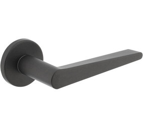 Intersteel Deurkruk Tiga met rozet verdekt ø51x5mm met nokken grijs