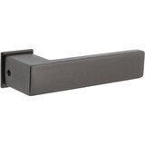 Intersteel Deurkruk Amsterdam met rozet zelfklevend 30x30x3mm antraciet grijs