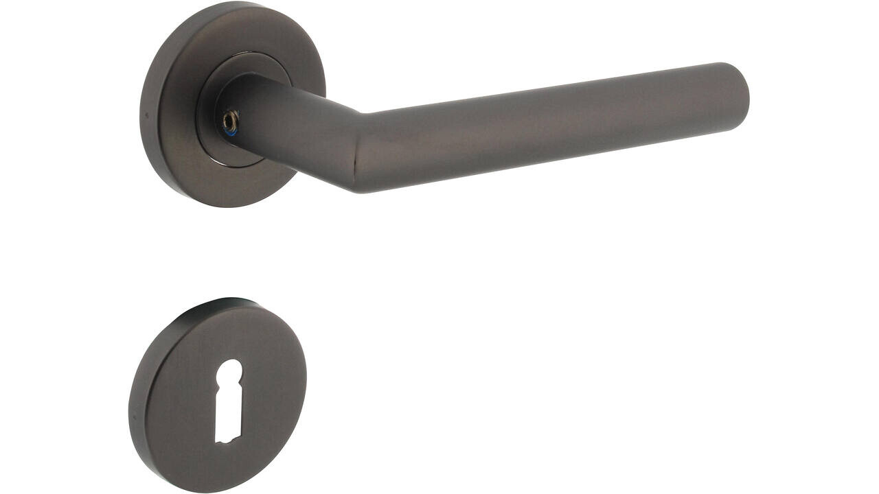 Intersteel Deurkruk Jura op rozet verdekt ø53x8mm met nokken antraciet grijs