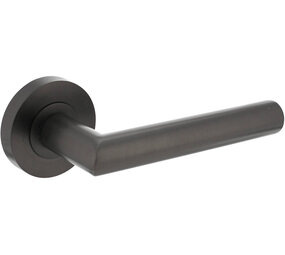 Intersteel Deurkruk Bastian op rozet verdekt ø52x10mm met nokken antraciet grijs