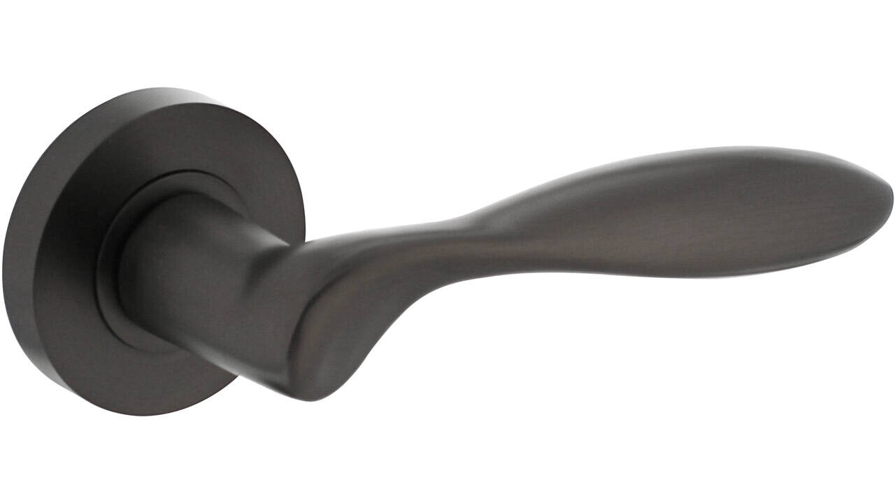 Intersteel Deurkruk George op rozet verdekt ø52x10mm met nokken antraciet grijs