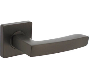 Intersteel Deurkruk Minos op rozet verdekt 55x55x10mm met nokken antraciet grijs