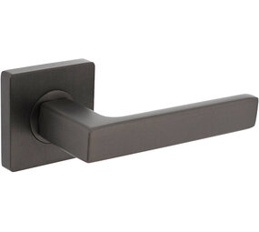 Intersteel Deurkruk Hera op rozet verdekt 55x55x10mm met nokken antraciet grijs