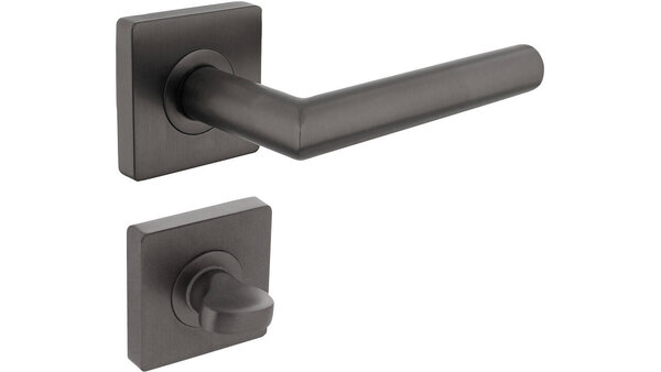 Intersteel Deurkruk Bastian op rozet verdekt 55x55x10mm met nokken antraciet grijs Intersteel Deurkruk Bastian op rozet verdekt 55x55x10mm met nokken antraciet grijs
