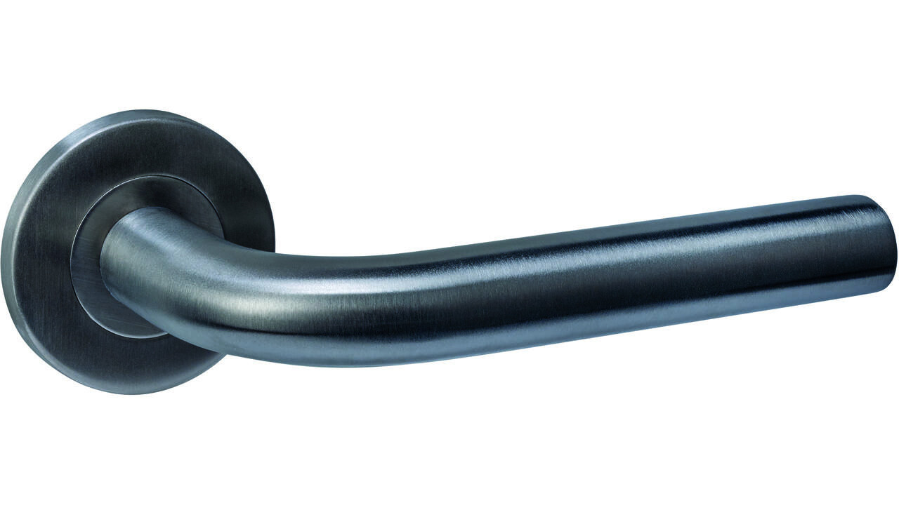 Intersteel Deurkruk Q 02 op rozet verdekt ø52x6mm PVD antraciet